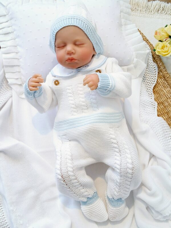 Baby Damian white blue