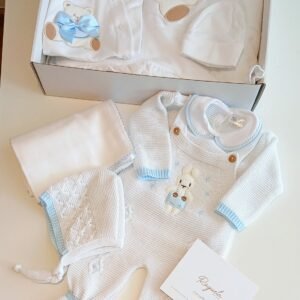 Bear Bunny White blue